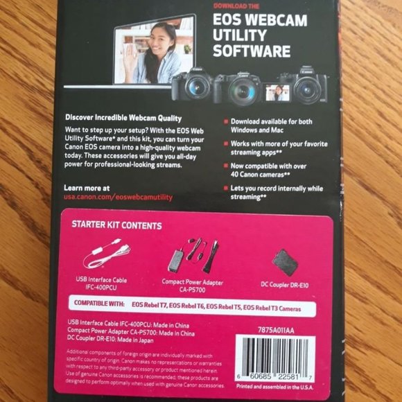 EOS Webcam Accessories Starter Kit - Picture 3 of 6